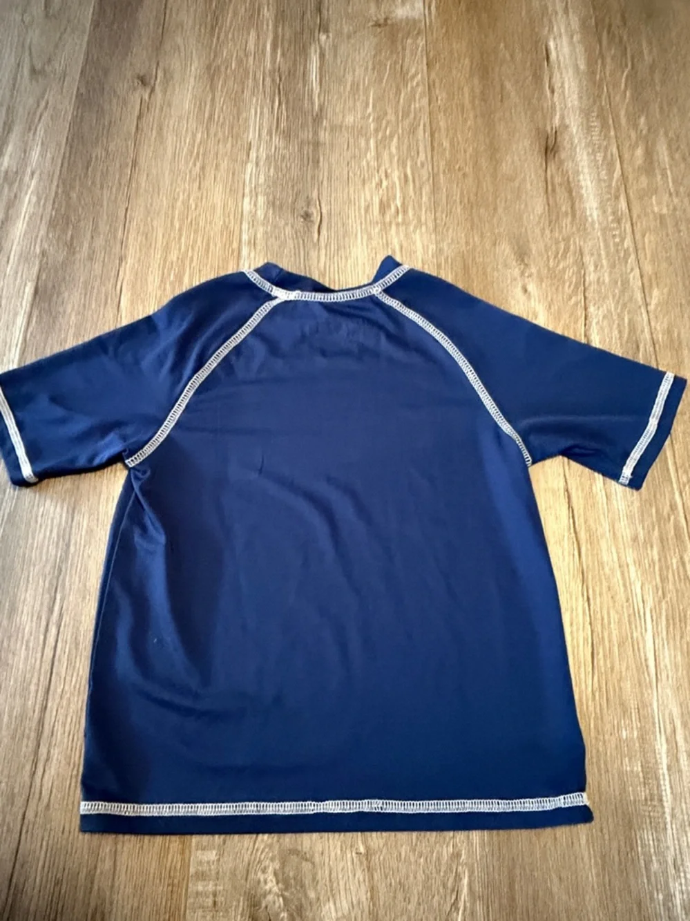 Set of Kids iXtreme Palm Tree Rash Guard Swim Shirts - Orange & Navy